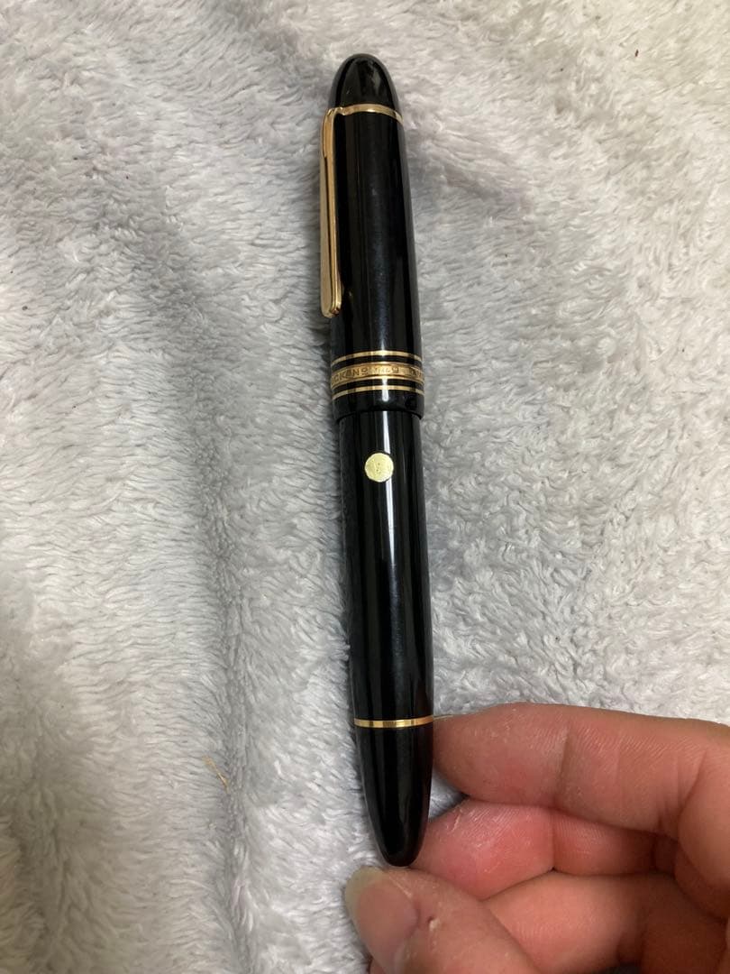 稀少 モンブラン 149 なで肩14C 中金 細字 エボナイト製 万年筆
