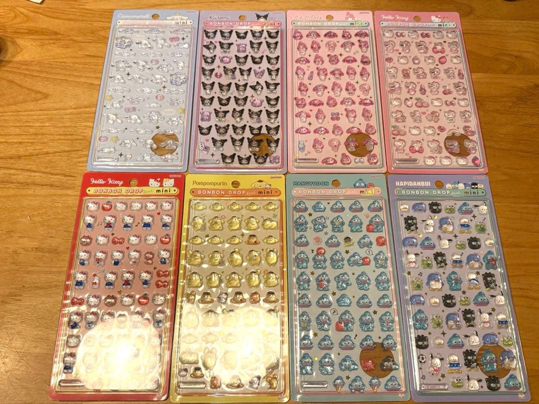 ボンボンドロップシール サンリオ mini 8種セット