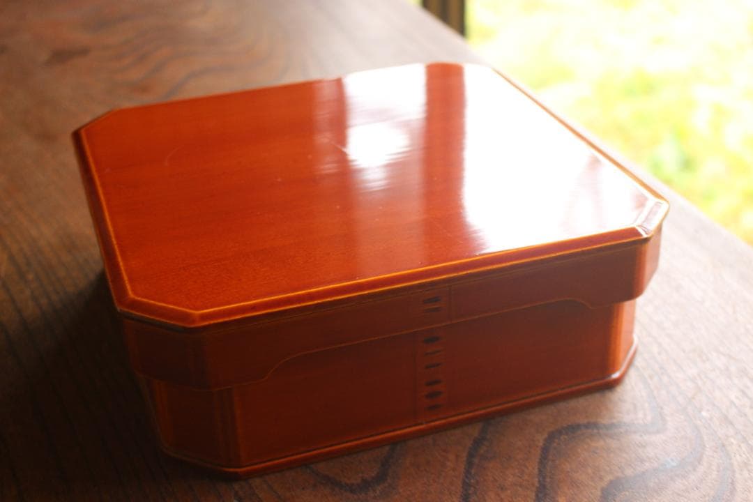 極小傷有！上質拭き漆の美しい春慶塗の大徳寺重（検懐石道具茶道具お重重箱