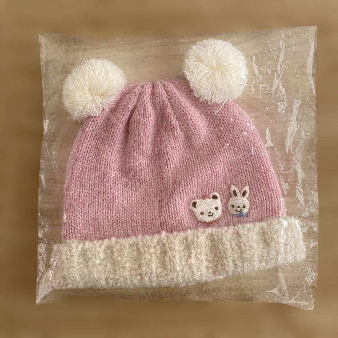 新品未使用タグ付き　ファミリアニット帽　今季新作