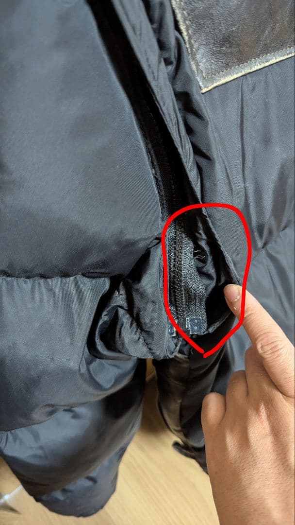 Schott レザー×ダウン 2WAY ジャケット サイズ42