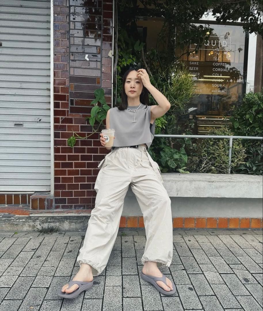 パンツ PHEENY COTTON NYLON DUMP MILITARY PANTS