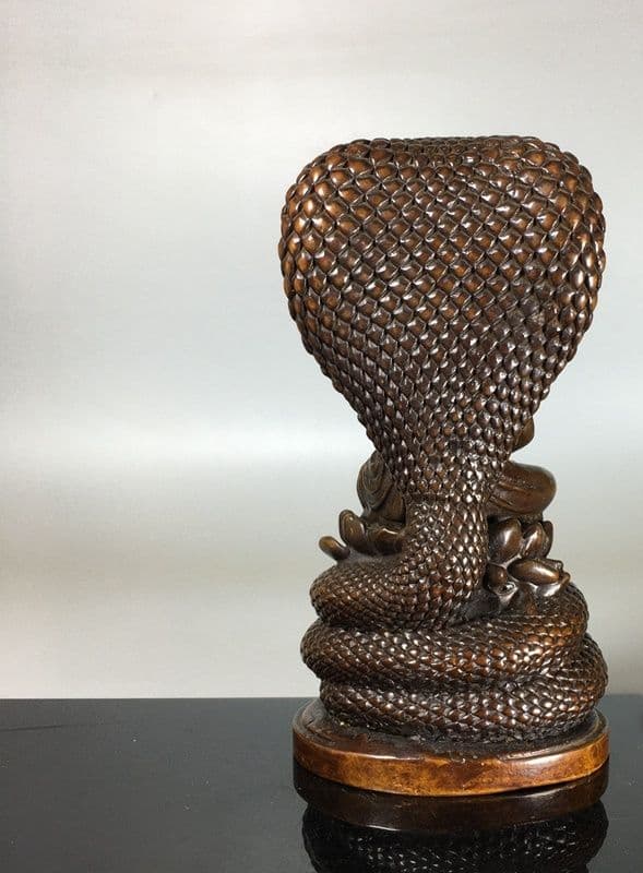 仏教美術 龍尊王 蛇王菩薩 銅像 開運 鎮宅 守護 風水 工芸品 置物