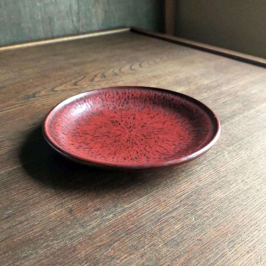 【なつ：2枚】博古堂　刀痕の美　銘々皿・菓子皿・茶托　③+④