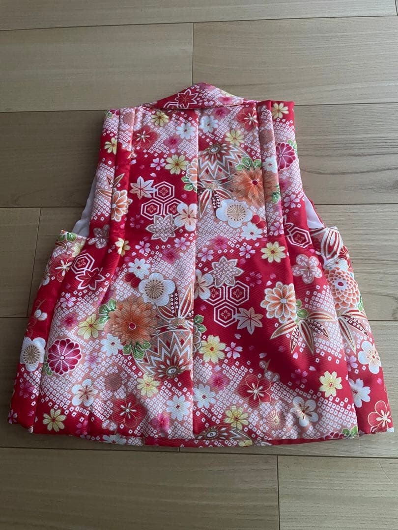 七五三　女の子　３歳　着物と被布　雛祭り