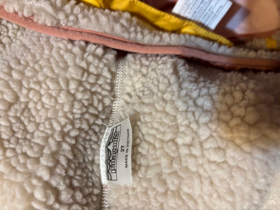 Patagonia フード付き中綿コート 2T ピンク