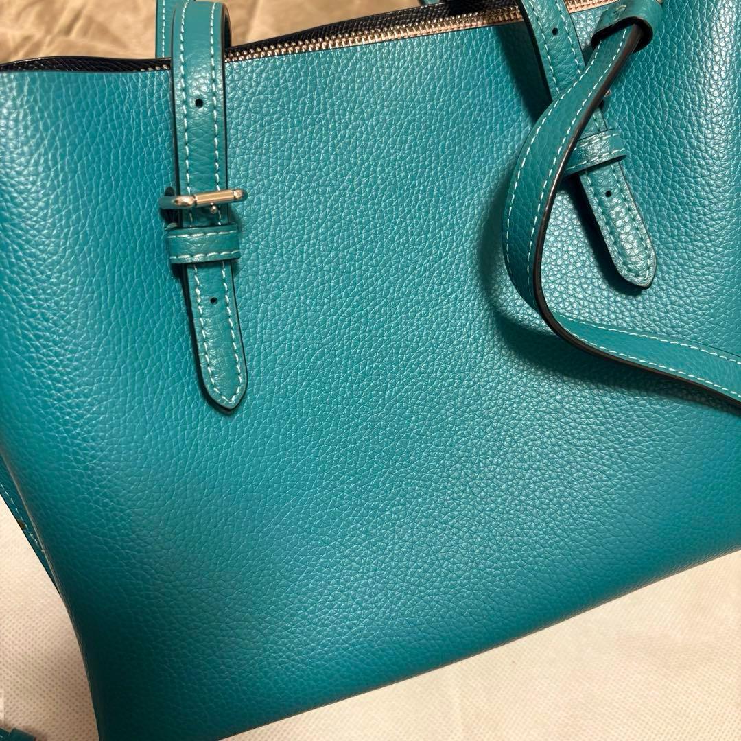 COACH ターコイズ ショルダーバッグ