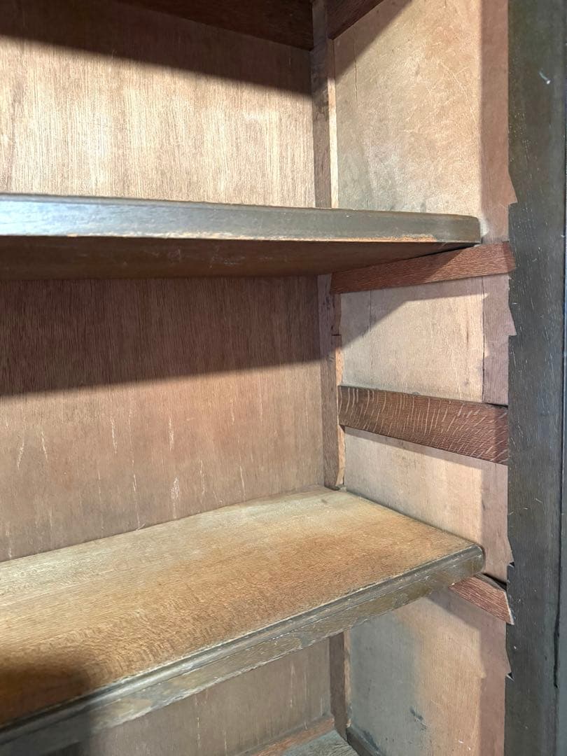 古家具 ガラス引戸 水屋箪笥