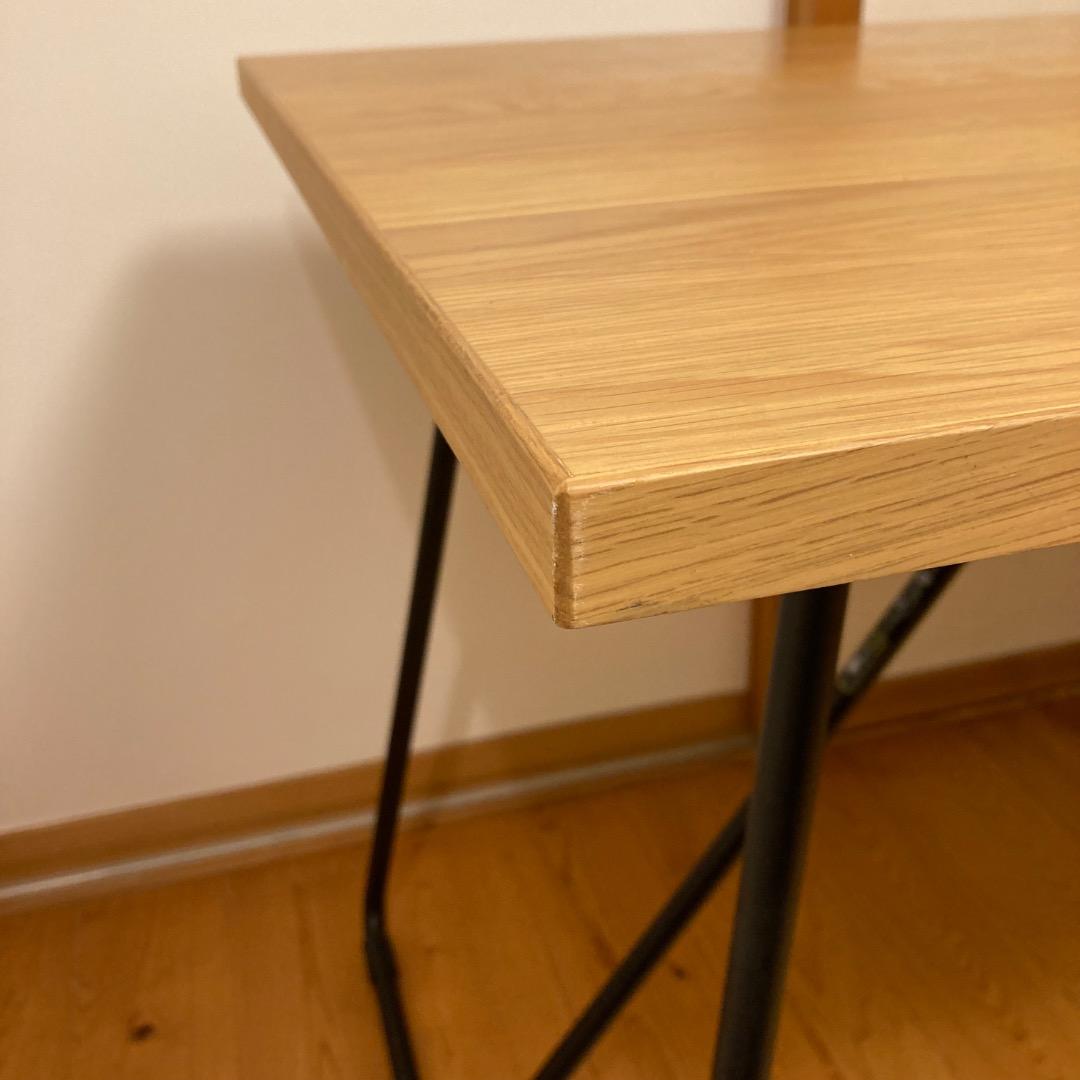 【無印良品】木製折りたたみテーブル　オーク材突板　幅120cm
