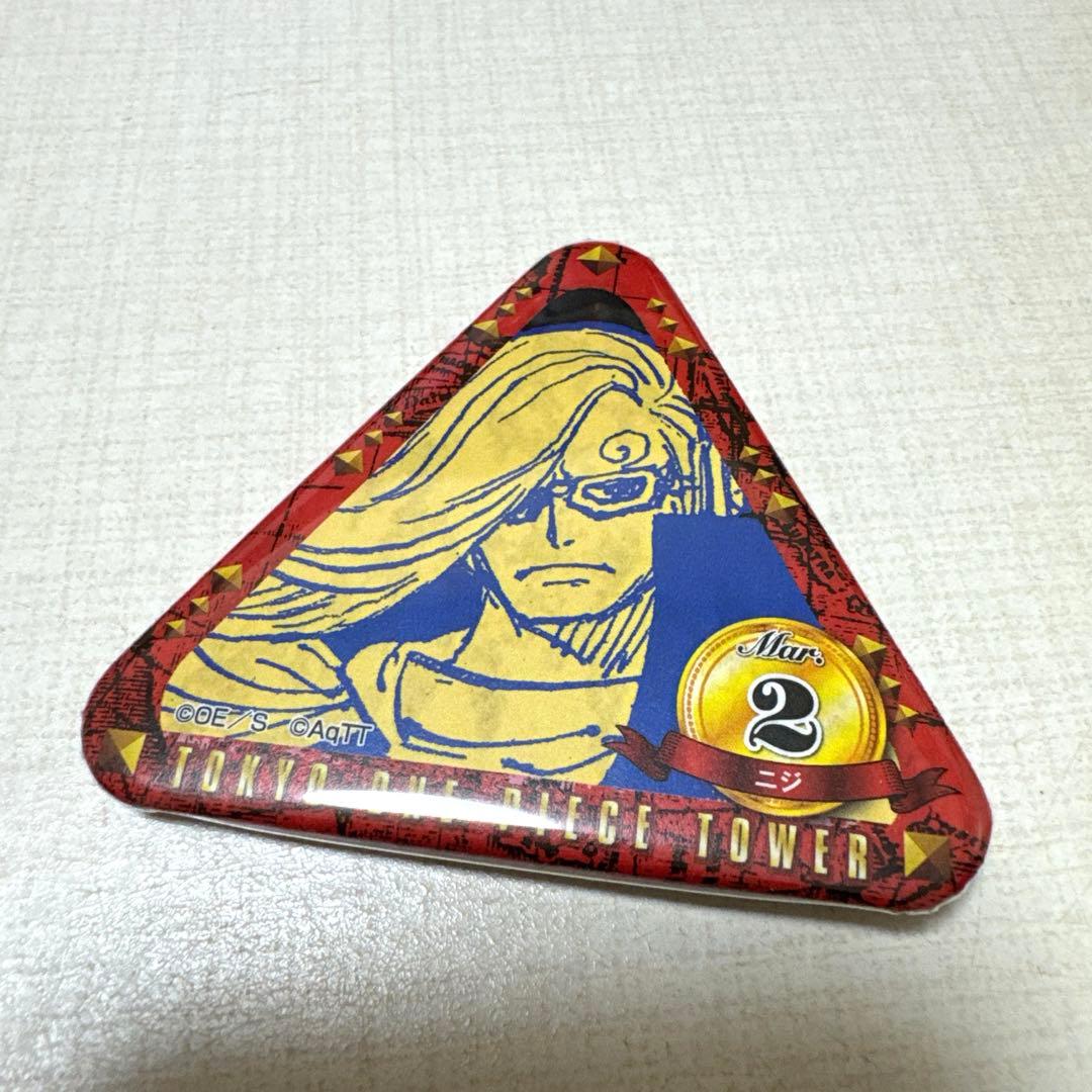 ワンピースタワー トンガリバースデー缶バッジ イチジ&ニジ&ヨンジ&猫車 未使用