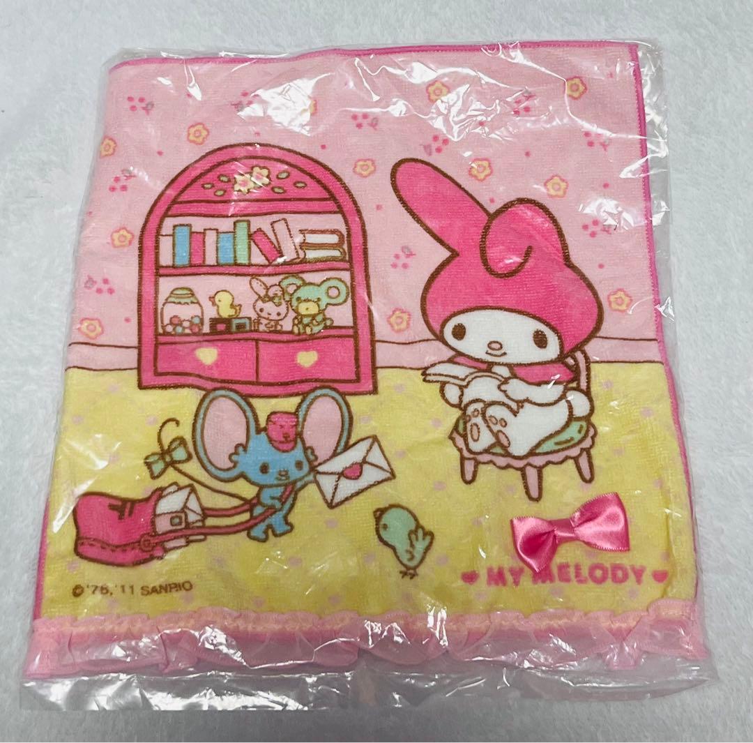 マイメロディ マイメロ ピピポポ ミニタオル リボン フリル 2011年 新品