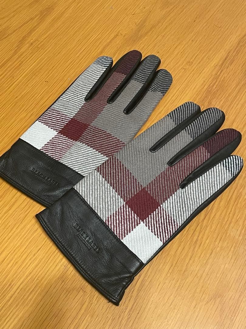 定価2.2万　未使用　ブラックレーベル　クレストブリッジ　チェック　グローブ