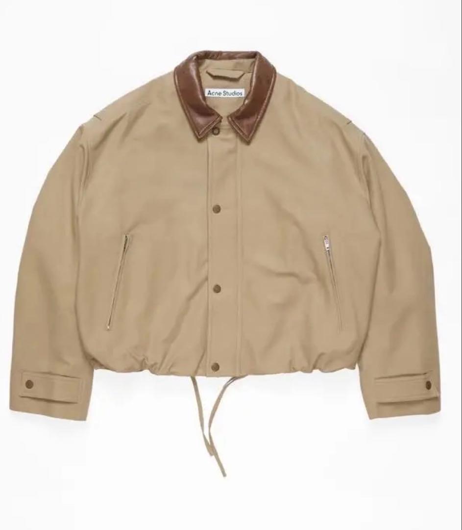 u*7様 Acne Studios ツイルジャケット カーキ 46 正規品 短丈