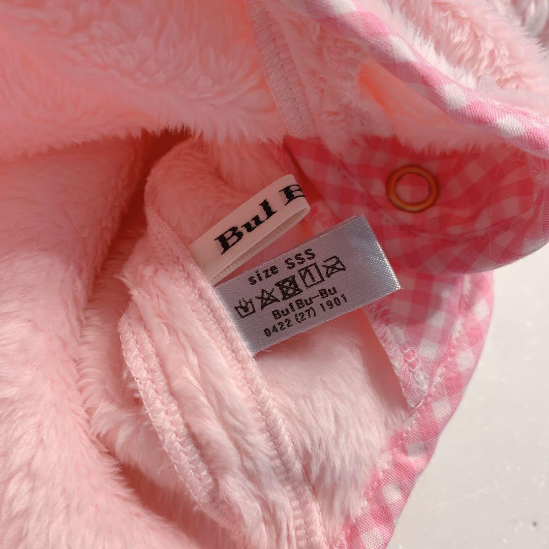 ブルブブ★最新うさこファーパーカーSSSピンク☆新品★ジャケットベスト