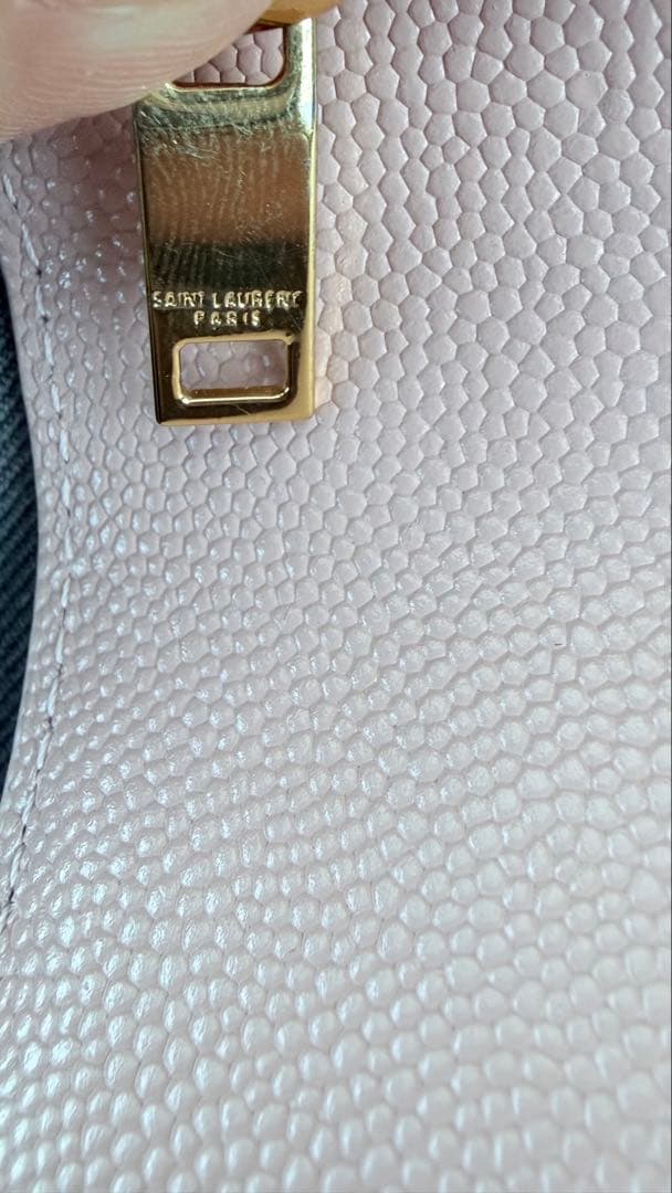 SAINT LAURENT 三つ折り財布 ライトピンク