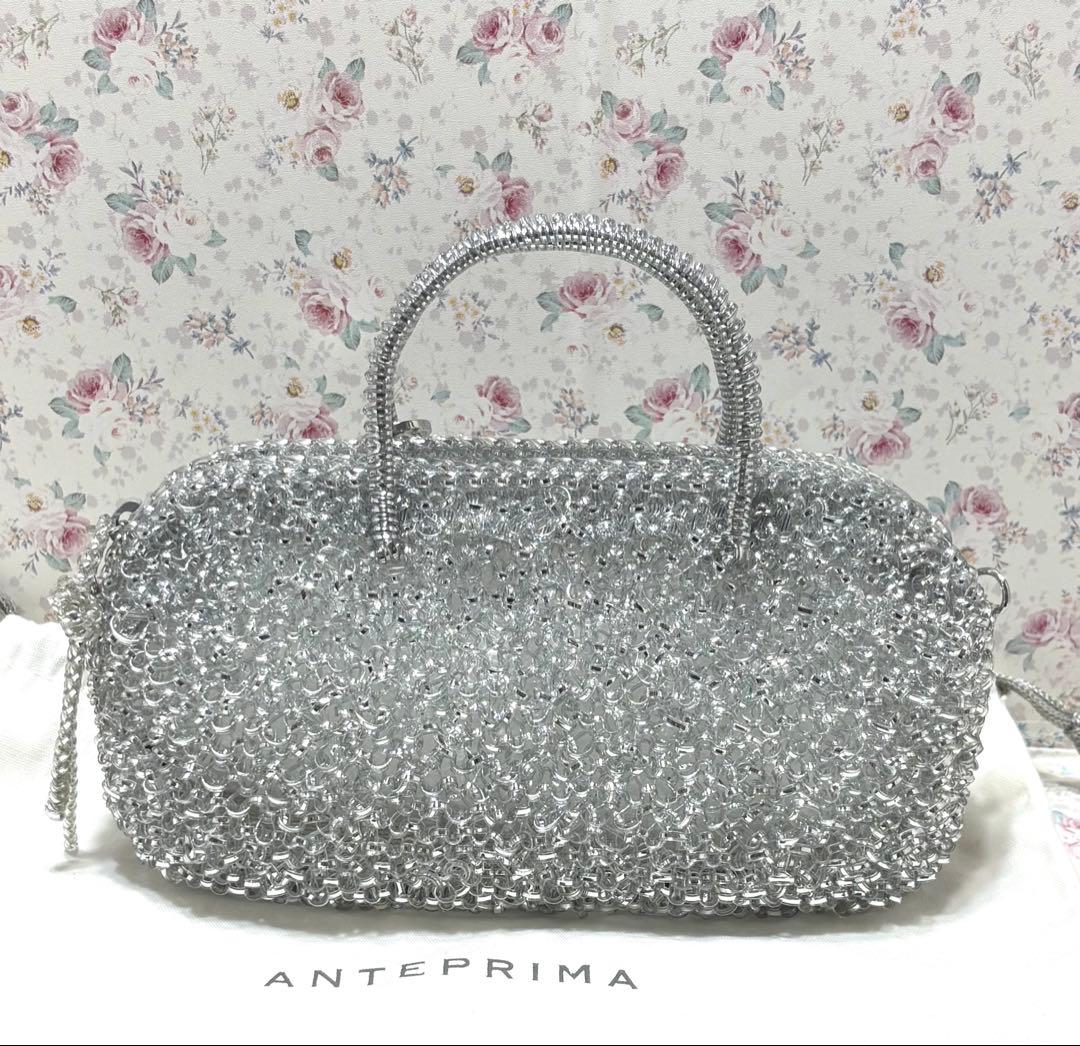 ☆アンテプリマ☆コンフェット スモール シルバー ワイヤーバッグ