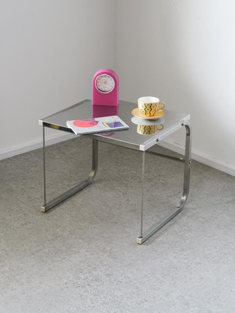 vintage ステンレス サイドテーブル 無機質 モダン ミッドセンチュリー