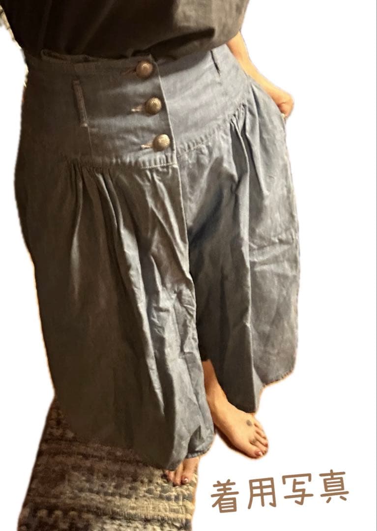 マイルドちゃん専用❖kapitalキャピタル❖デニムキュロットコンチョボタン袴