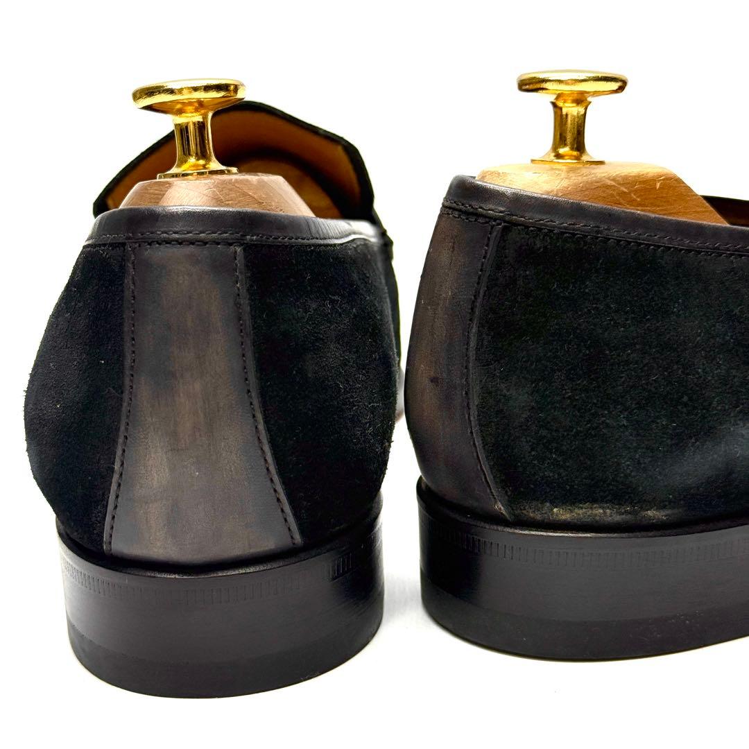 定価5.2万円 zampiere ローファー スエード ブラック キレイ目