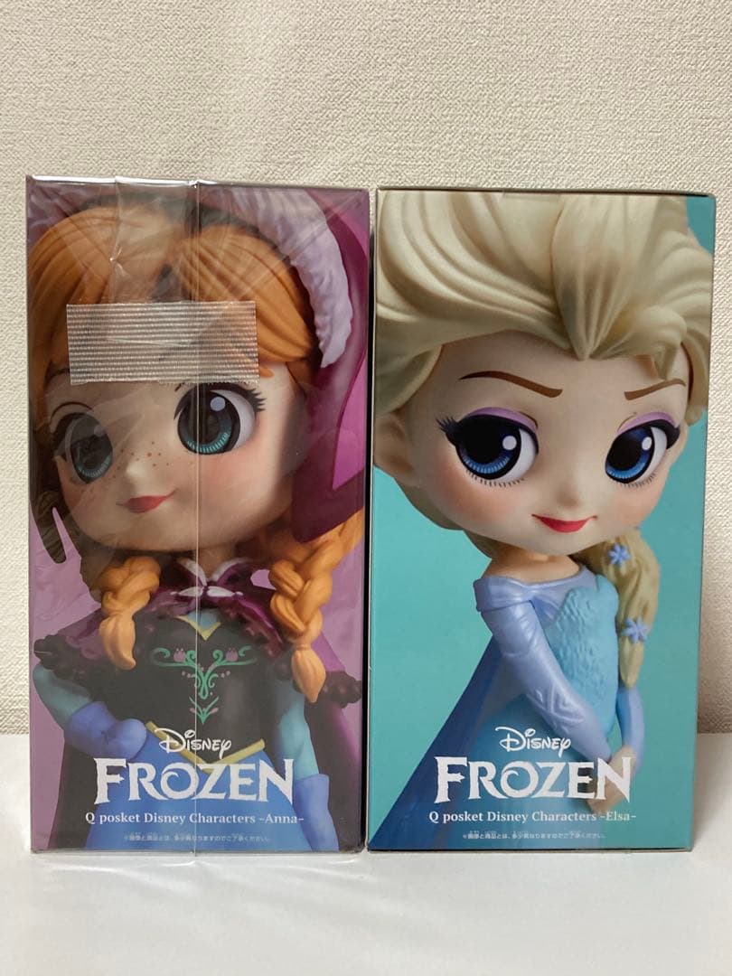 【新品 未開封】Qposket アナと雪の女王 アナ&エルサ レアカラーver.