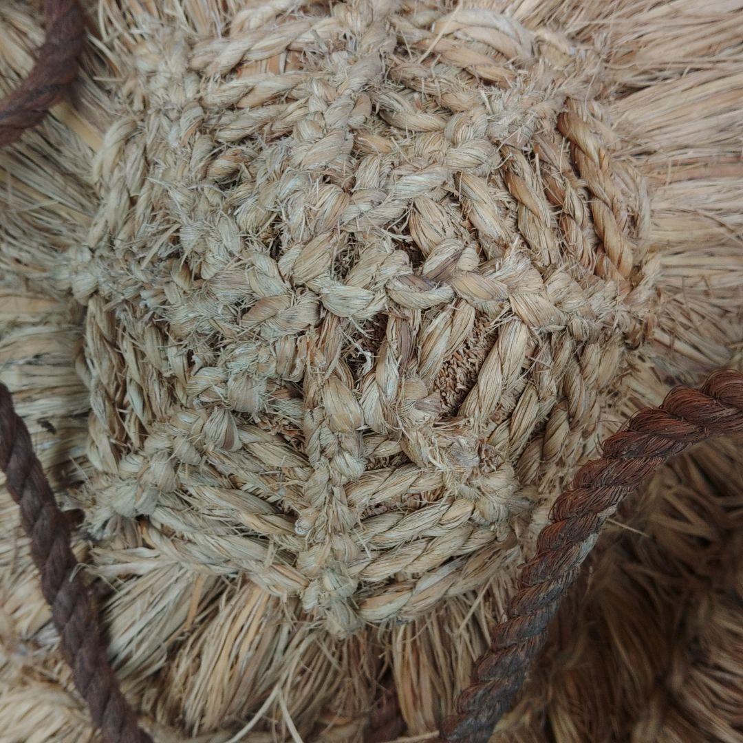 昭和レトロ　民芸　藁テゴ(運搬用具)