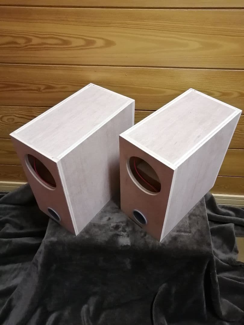 4段バスレフ箱 無塗装ペア