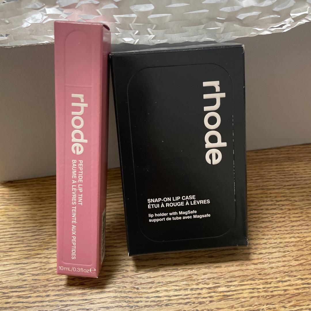 rhode SNAP-ON LIP CASE ヘイリーコスメ　リップ付き　ロード