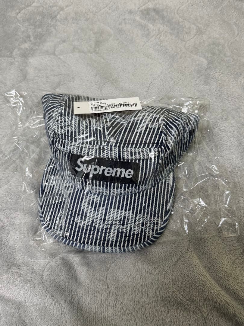 帽子 Supreme Denim Camp Cap Stripe