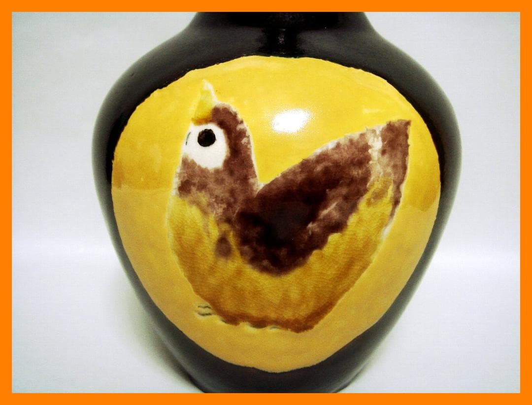 102『九谷 花生 花瓶 壺 共箱』五十吉　/骨董品 古美術 古玩 アンティーク