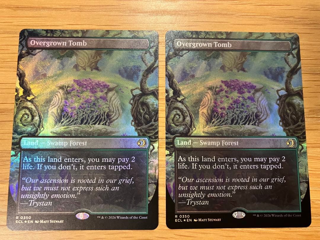 MTG 草むした墓　ボーダーレス　英語版　ECL　Foil 　2枚セット