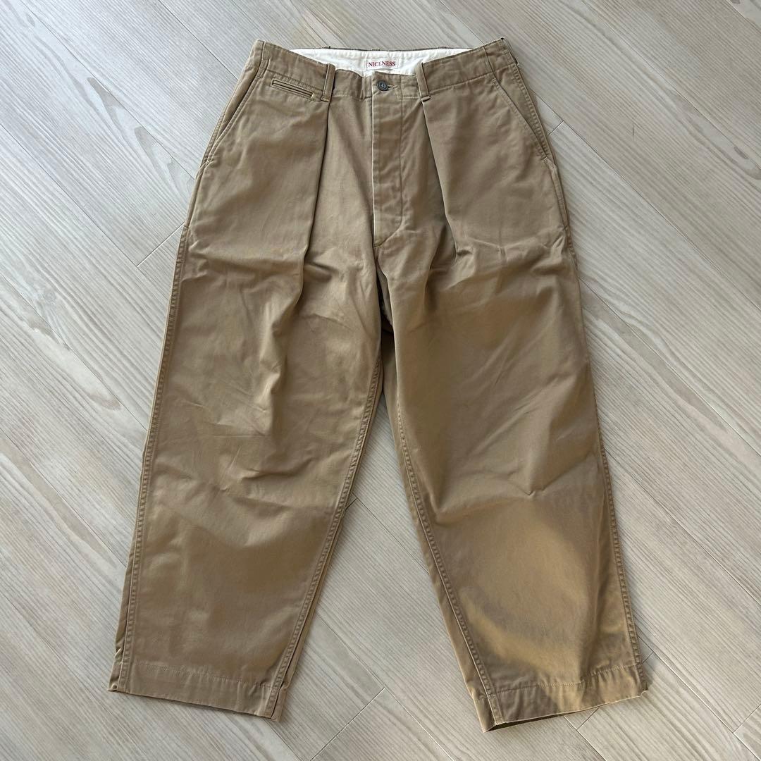 NICENESS 25AW ALBARNアルバーン (チノトラウザー ) S