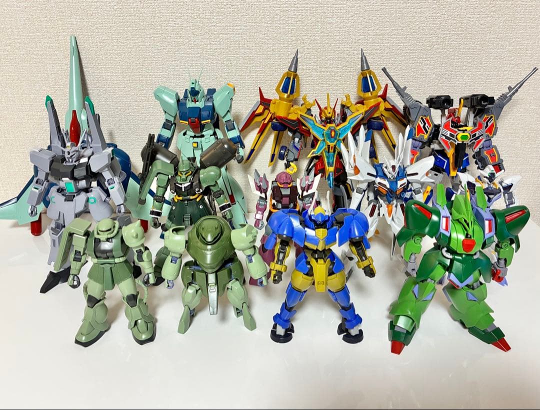 【まとめ売り】プラモデル組立済み完成品 ガンダム・ガンプラ・モデロイド