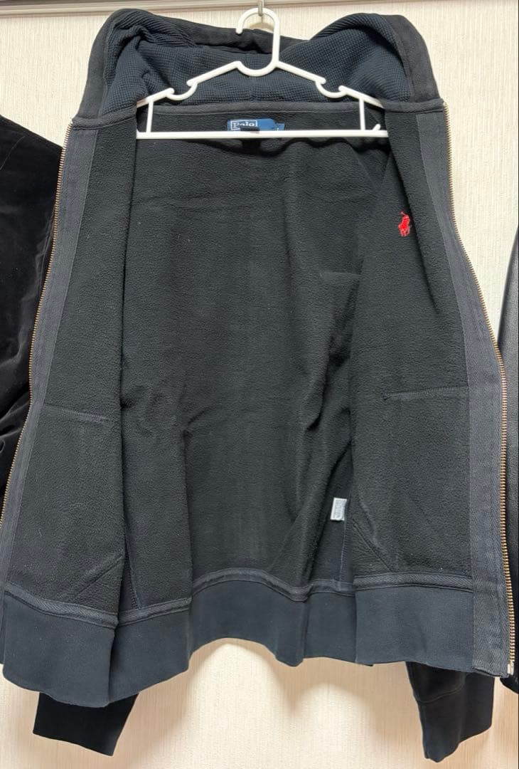 polo by ralph lauren ジップパーカー ブラック