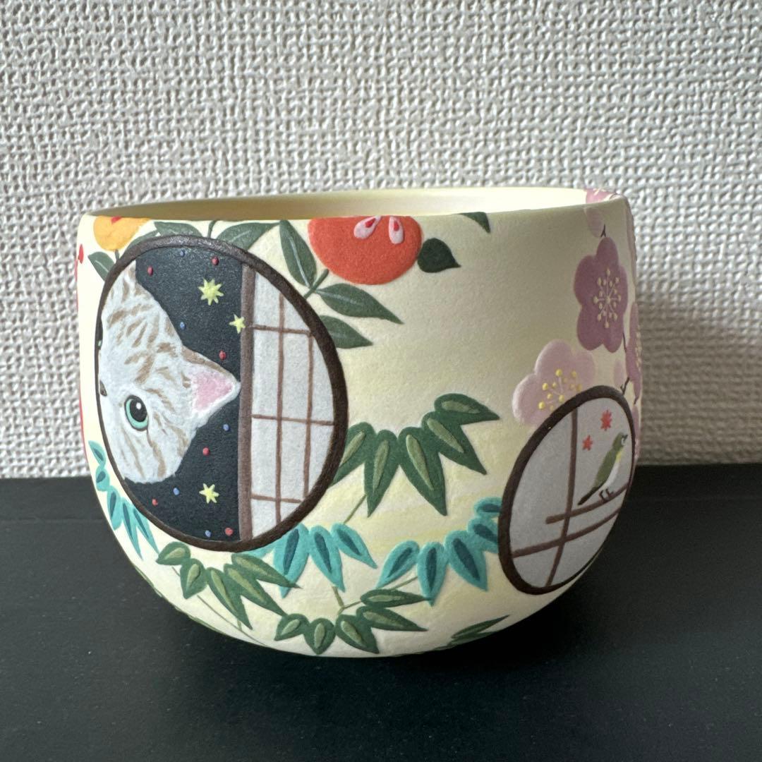 小林佐和子　茶碗　猫　sawako kobayashi 人気陶芸家　人気作家
