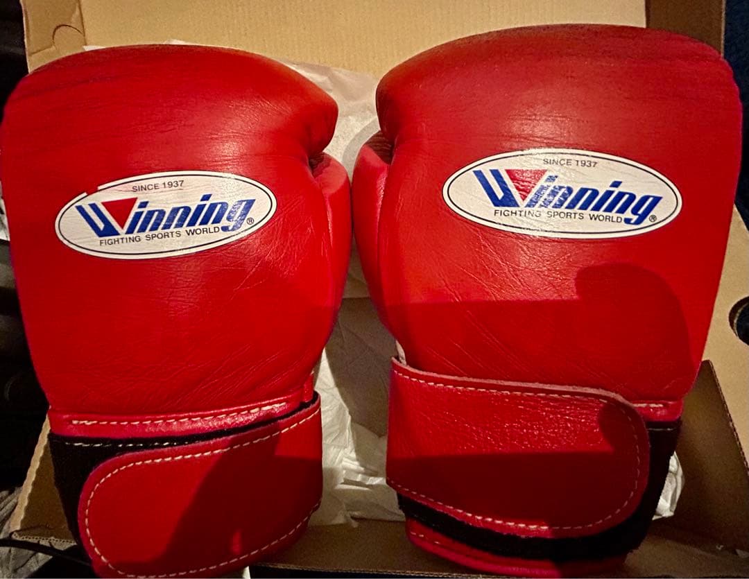 Winning ボクシンググローブ 赤　8oz