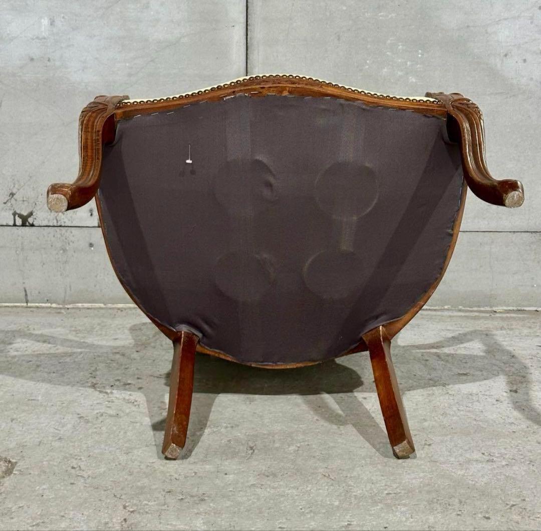 ✦王室気分✦ ロココ調アンティーク 輸入家具 アームチェア サロンチェア　女王様