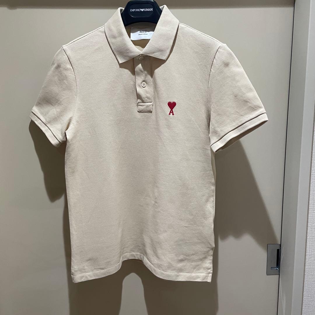 《即日発送》AMI PARIS アミパリス ポロシャツ べージュ　サイズ　XS