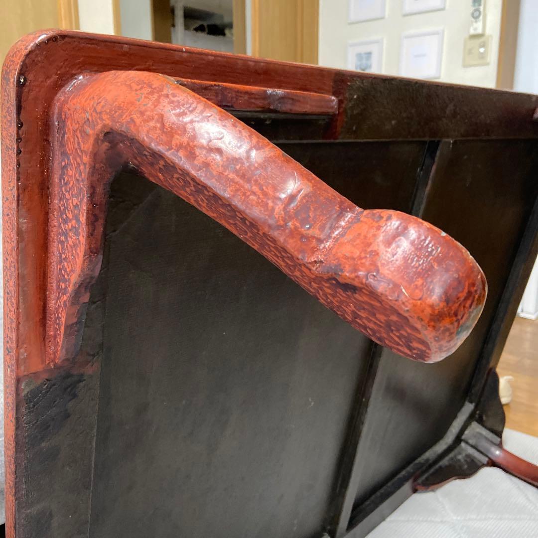 値下げ　若狭塗　漆　研ぎ出しアンティーク机　座卓　ローテーブル　和モダン　レトロ