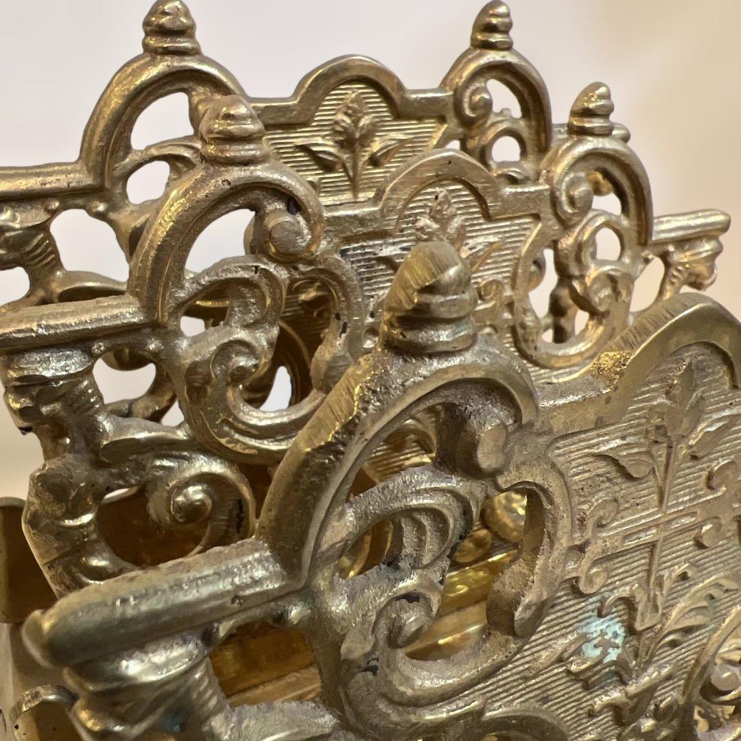 アンティーク金属製レターホルダー