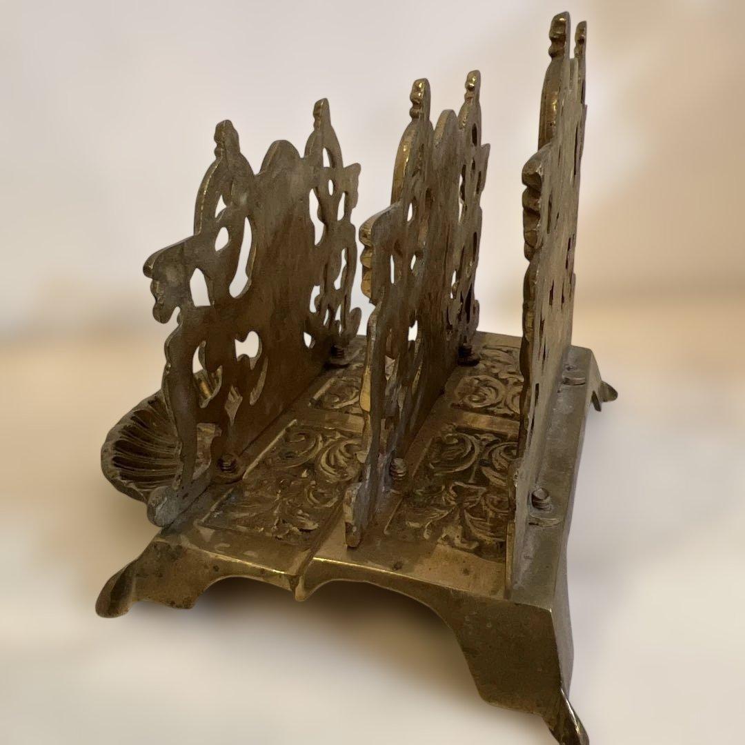 アンティーク金属製レターホルダー