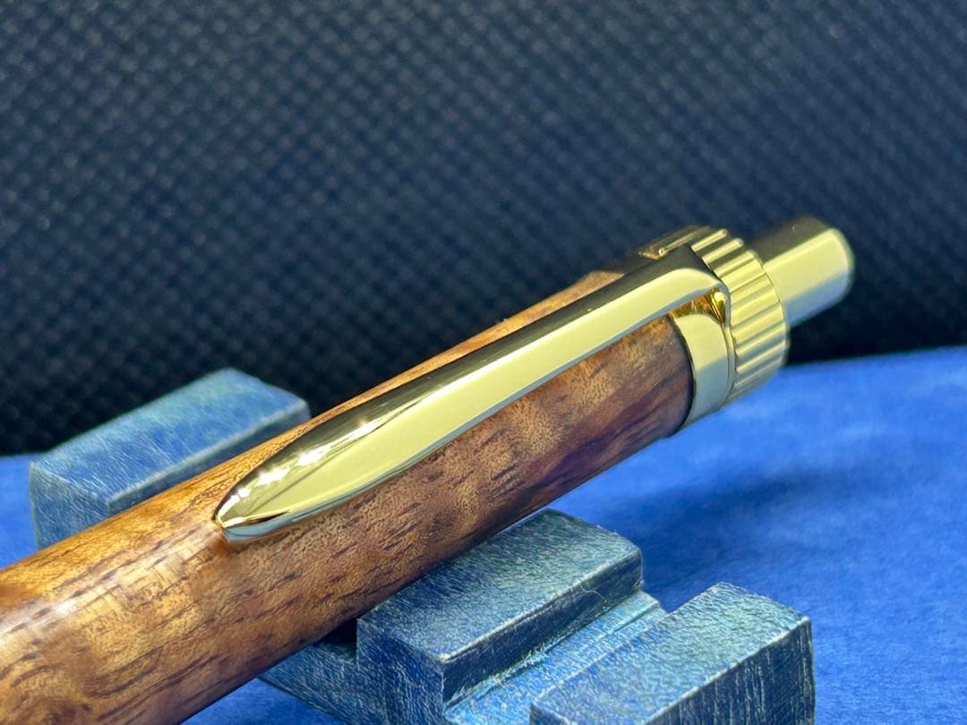 【早い者勝ち】ハワイアンコアカーリー　木軸ペン　加藤金属　ハンドメイド