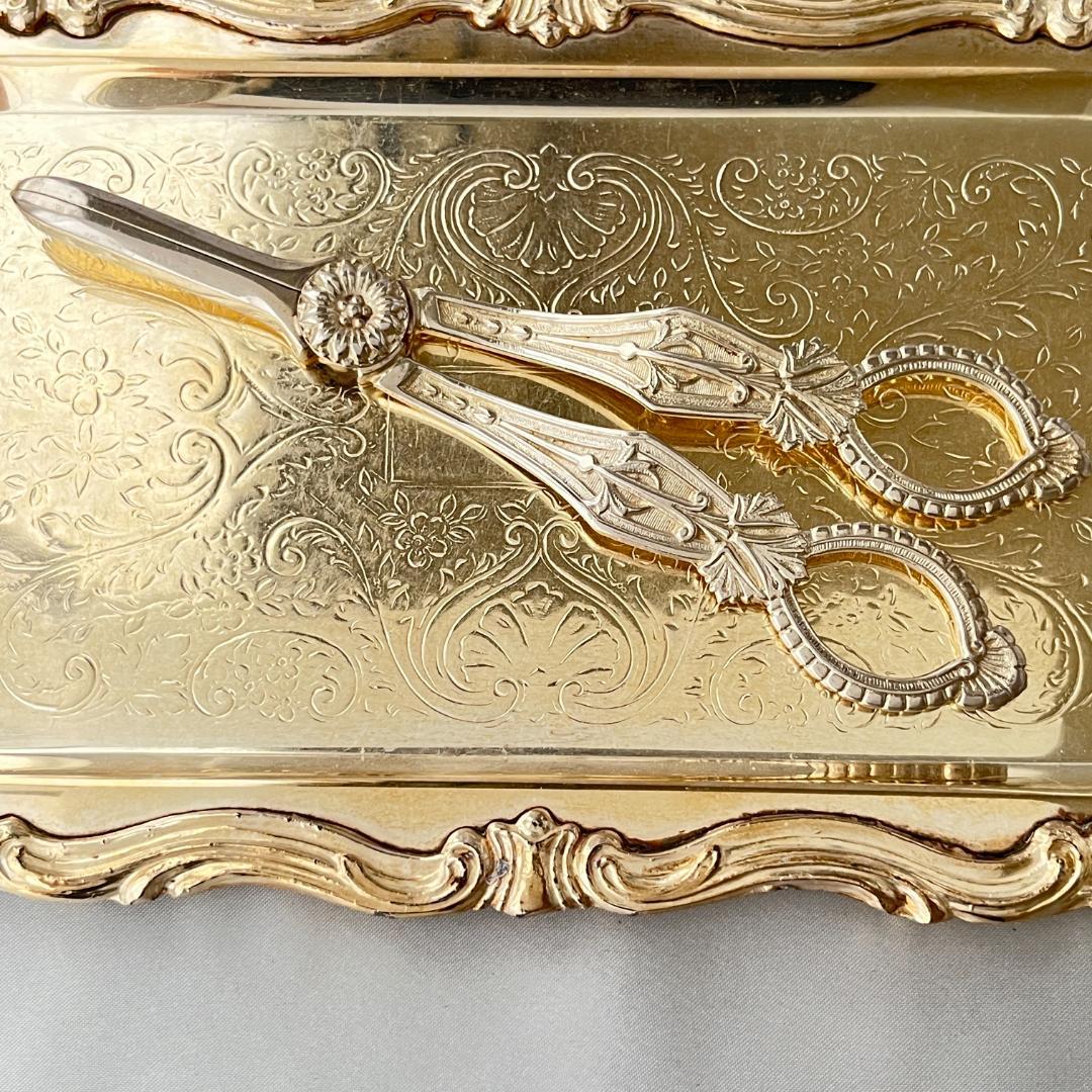 【英国】 グレープシザー / 葡萄鋏 アール・デコ【シルバープレート】