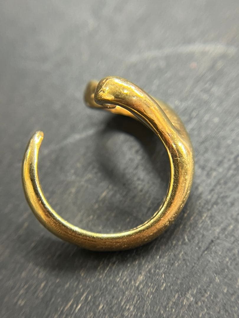 TIFFANY&CO.ティファニー　オープンハート　リング9.5号　ヴィンテージ