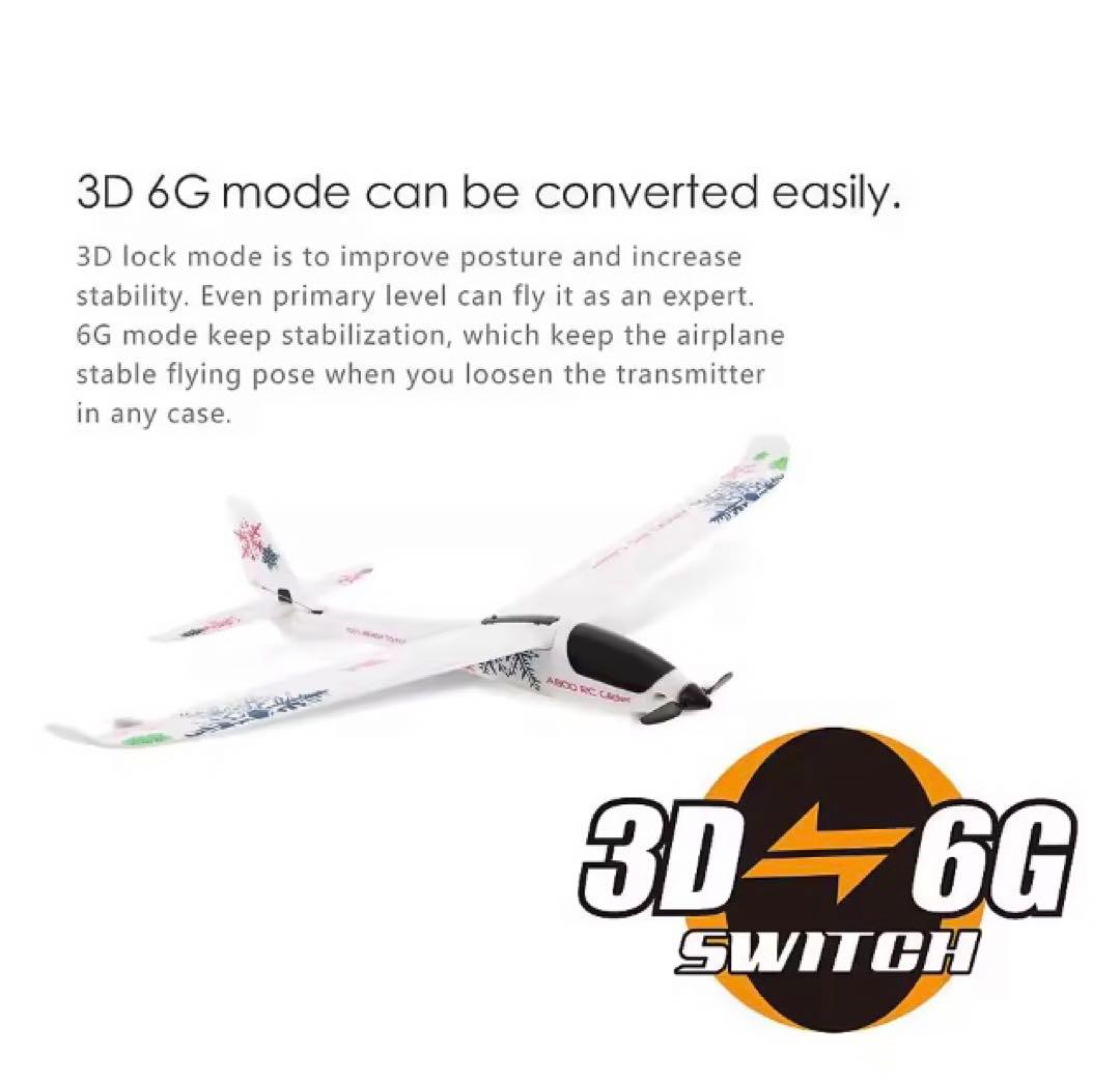 Wltoys XK A800 5CH RC グライダー