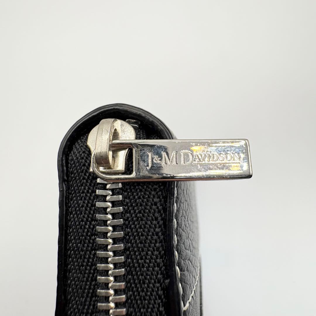 ★ほぼ未使用★J&M DAVIDSON★コンパクトウォレット★ブラック