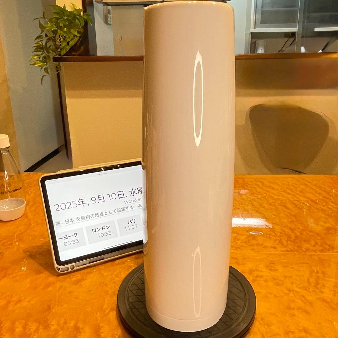 ソーダストリーム スピリット　ホワイト 専用ガスシリンダー2本 、専用ボトル1本