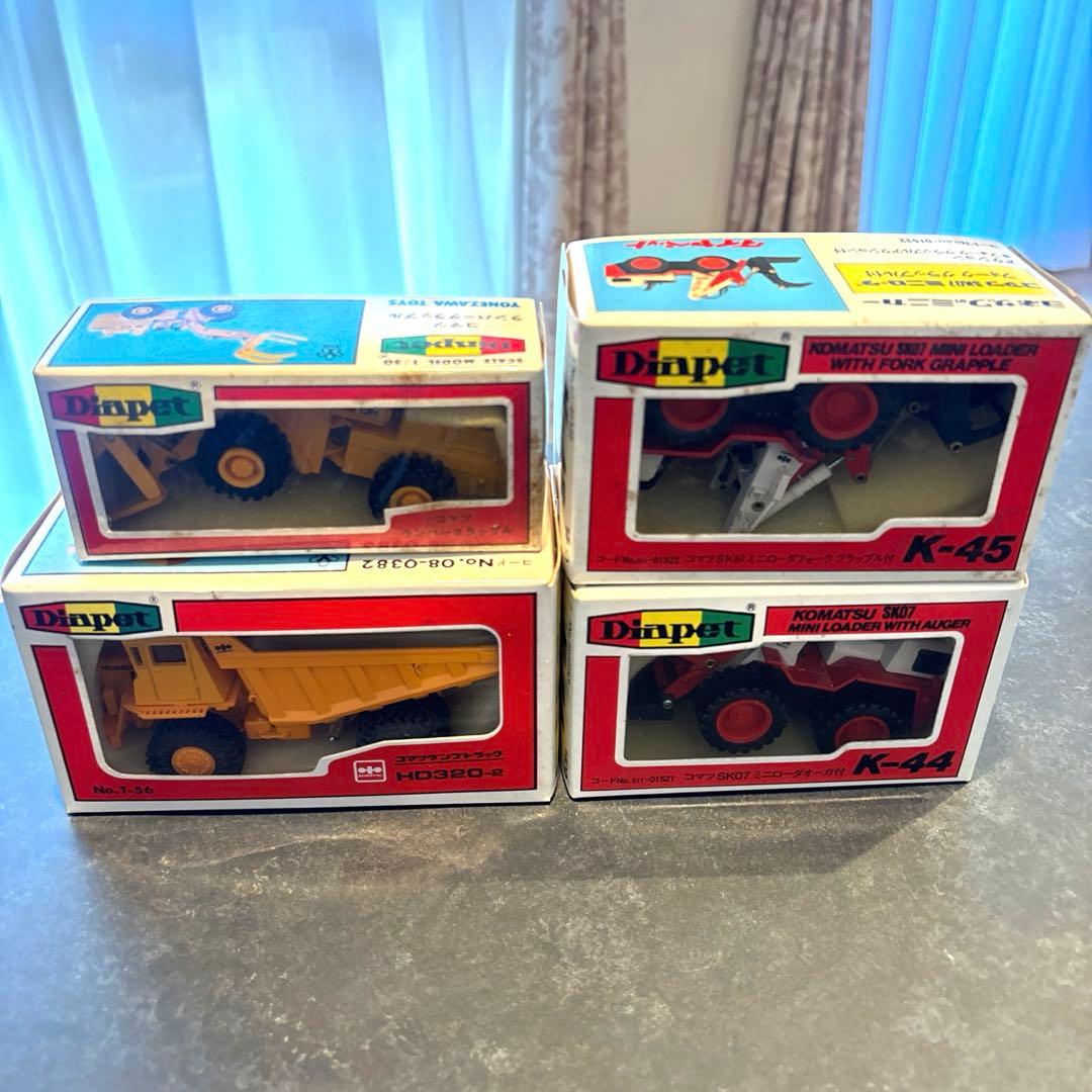 【レア】コマツ 小松 レトロ 建機 重機 模型 4点セット（ダイヤペット）