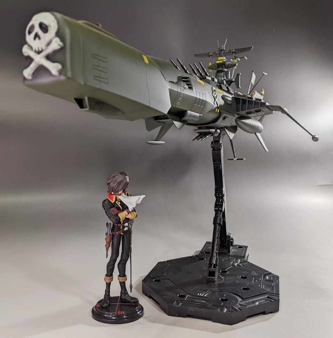 プラモデル　バンダイ　1/1000 アルカディア号　組立塗装済