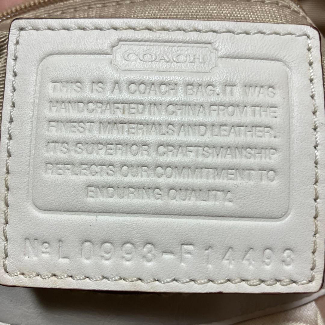 COACH ワンショルダーバッグ キャンバス シグネチャー