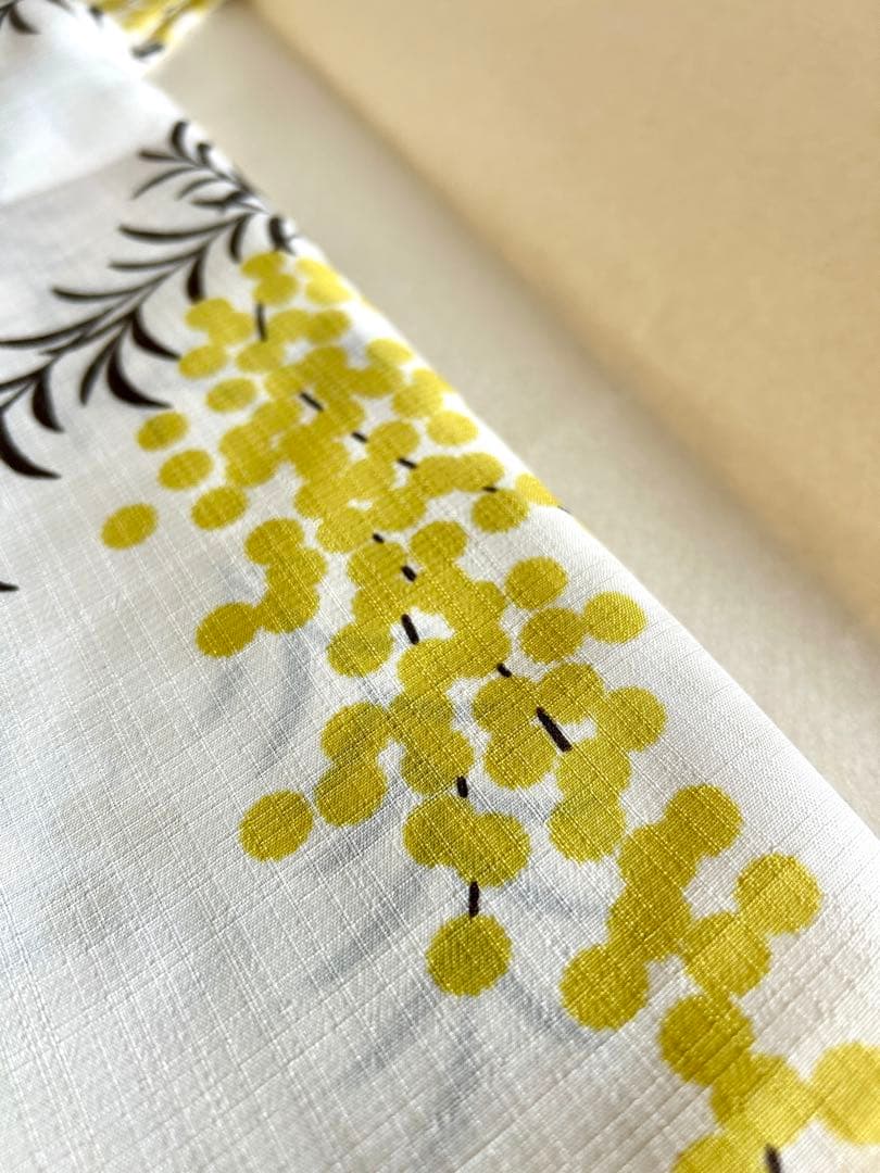 【最終値下げ】2024 大塚呉服店 アカシア 浴衣 イエローブラウン